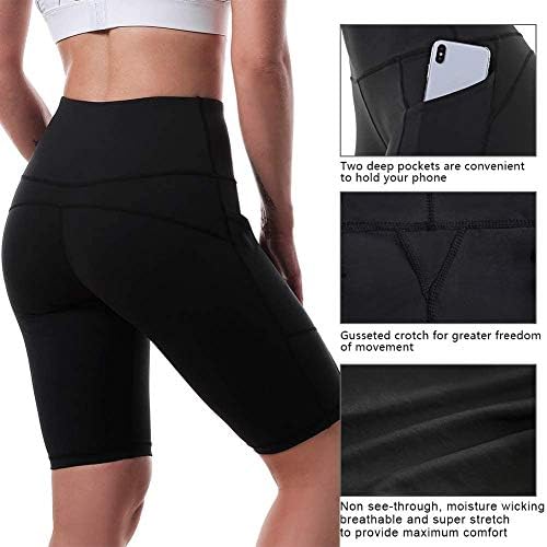 Ritiriko trening kratke hlače za žene s visokim strukom kratke hlače i joga atletski sport bešavne kratke hlače s džepom