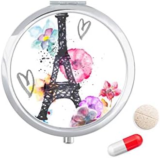 Eiffelov toranj u obliku srca Francuska kutija za tablete džepna kutija za pohranu lijekova spremnik za doziranje