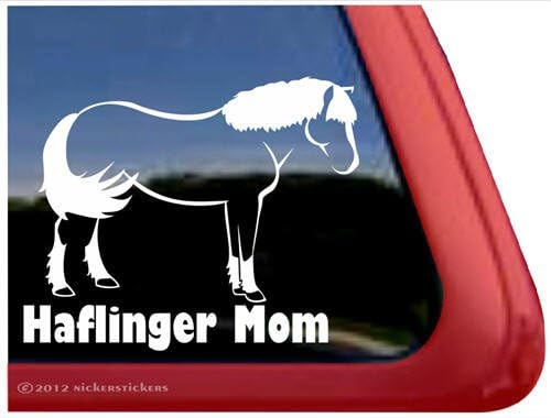 Haflinger mama ~ konjski vinilni prozor naljepnica