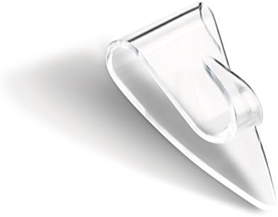 Tesa ljepljive kuke za staklo - nevidljive viseće kuke za ogledala i prozirne površine - drže do 0,2 kg po kuku - pakiranje od 5 uklj.