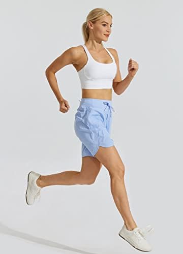 WILLIT žene od 7 atletskih kratkih kratkih hlača duge treninge planinarenja kratke hlače brze suhe aktivne kratke hlače s patentnim