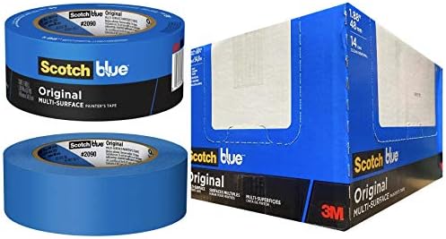3M Scotch-Blue 2090 SIGURANJE OBRAZOVANJA KREP Papir Multi Surfaci Slikari za maskiranje trake, 27 lbs/u vlačnoj čvrstoći, duljina