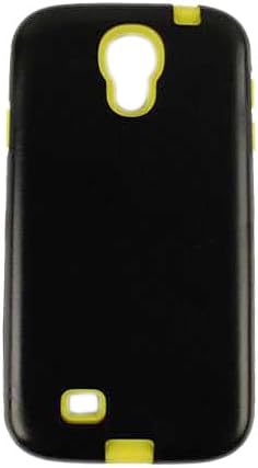 Cell oklop SAMGS4-PC-JELLY-YE-A017-G HYBRID JELLY CASE za Samsung Galaxy S4-maloprodajna ambalaža-Žuta koža crna puška