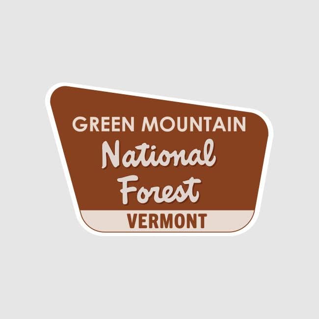 FAGRAPHIX Green Mountain National Forest naljepnica naljepnica Self Adhesive Vermont VT Kampiranje planinarenje Istražite 1,25 široko