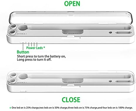 Magnetska bežična futrola kompatibilna s Apple Pencil -om 2. generacija i 1., priključak za punjač za olovku iPad Stylus, nošenje kućišta