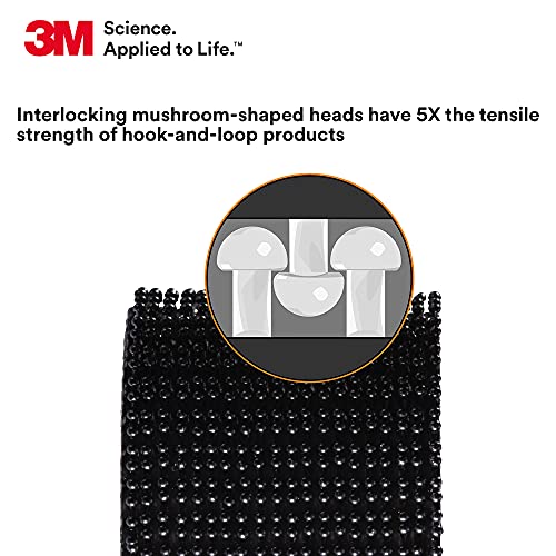 3M dvostruka brava Reclosable učvršćivači teška industrijska upotreba crna SJ3551 1/2 x 50 m kotrljanja unutarnje/vanjske upotrebe
