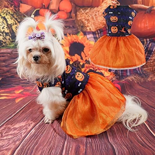 Gyuzh haloween haljina za pseće haljine haljine bundeve bat lubanje haljine za pse halloween kućni ljubimac pse psa mačja haljina kostim