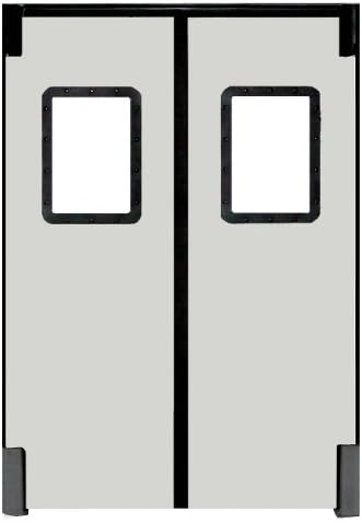 Vrata jurnjava - 3084RCGR - Polietilen ljuljačka vrata, Cloud Grey; Broj vrata: 1, 2 ft 6 inw x 7 fth