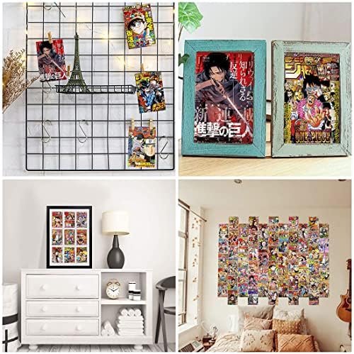 ZJNB 60PCS anime dekor sobe, anime plakat, manga zid, anime magazin pokriva estetske slike zidne kolaž komplet, anime stvari, anime