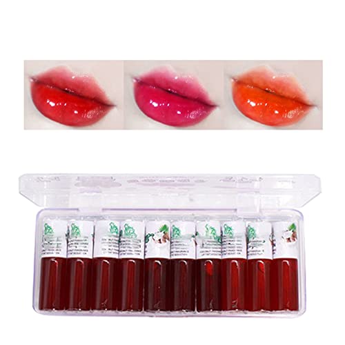 Set za šminkanje 10 od 10 glazura za usne voćna glazura za usne kreativna za svakodnevnu upotrebu baršunasti tekući ruž klasična kozmetika