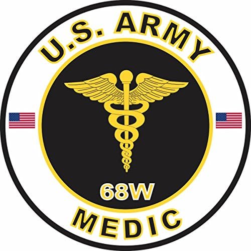 Vojni veterinar Shop američka vojska MOS 68W naljepnica naljepnica za prozor medicinske prozore 3.8