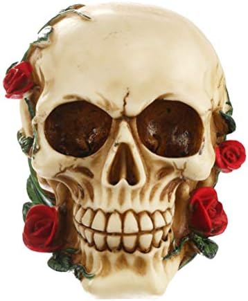 Partykindom Creative Res Crafts Skull horor Noventy igračka ruža cvjetna kostura za glavu za festival kućnog ureda za Halloween za