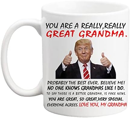 Moja omiljena unuka dala mi je ovu šalicu, ti si divna šalica bake Trump, smiješna šalica za čaj bake Trump, pokloni za baku, nova