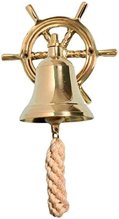 livster nautički mesing pozlaćeno viseće brodove zvono