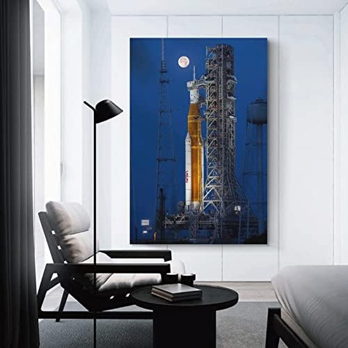Američki mjesec slijetanje rakete artemis 1, estetika astronautske sobe zidne umjetničke plakate zidne umjetničke slike platno zid