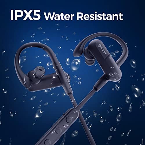 Gorsun E20 Bluetooth slušalice, 30 sati igranja, Bluetooth 5.0 CVC6.0 zvučne izolacijske slušalice s MIC -om, IPX5 vodootporne bežične