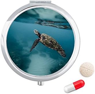 Oceanska morska kornjača znanost priroda slika kutija za tablete džepna kutija za pohranu lijekova spremnik dozator