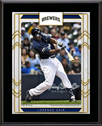 Lorenzo Cain Milwaukee Brewers 10.5 x 13 sublimirani igrač plaka - MLB plaketi i kolaži
