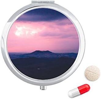Ružičasti tamni oblaci nebeska tableta kućišta džepni lijek za skladištenje spremnika za dozator