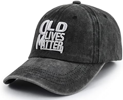 Baseball kap Old Lives Matter, smiješni pokloni za umirovljenje za žene umirovljenike, podesivi umirovljeni šeširi