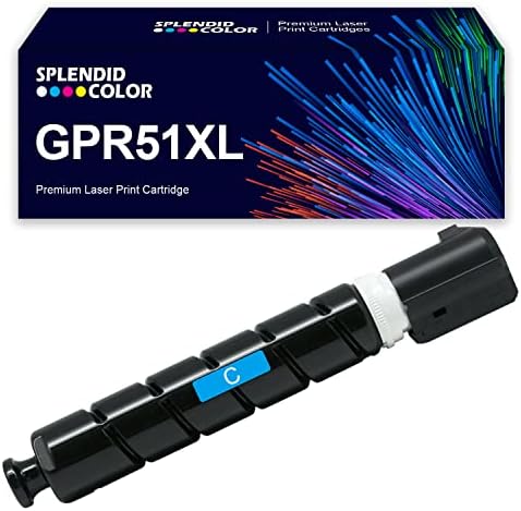 Reciklirani toner SPLENDIDCOLOR 1PK GPR51 GPR-51 Cyan visoke kvalitete za vaš pisač Canon imageRUNNER Advance C250 C250if C350.