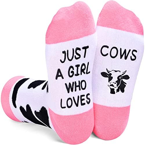 Zmart Novents Blesave djevojke Dječje čarape Konjske pileće pseće čarape, smiješni pokloni za djevojčice od 8 do 12 godina