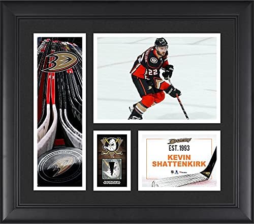 Kevin Shattenkirk Anaheim Ducks uokviren 15 x 17 kolage igrača s komadom pucanja koji se koristi u igri - NHL igra koristila je kolaže