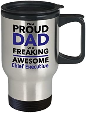 Ponosni tata iz Freaking Awesome izvršnog izvršnog direktora šalice kave, Dan očeva poklon za tatu od sina kćeri Kids
