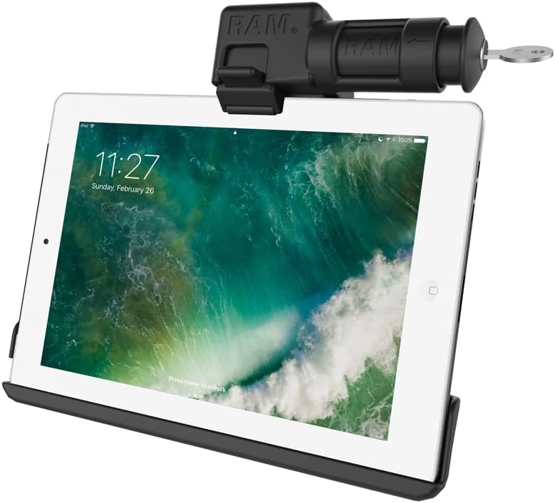 Ram® EZ-roll'r ™ ključ nosača zaključavanja za iPad 6. gen, Air 2 + više