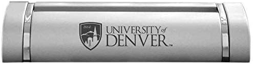 LXG, Inc. Sveučilište u Denveru-držač stolnih posjetnica-Srebro