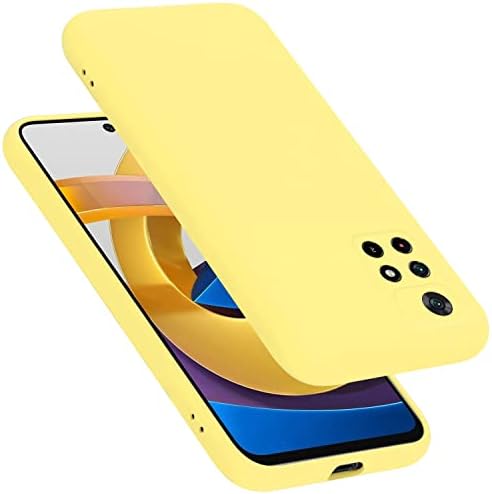 Cadorabo futrola kompatibilna s Xiaomi Poco M4 Pro 5G u tekućem žutom - zaštitni poklopac izrađen od fleksibilnog TPU silikona