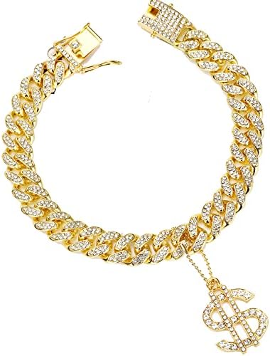 Zlatna ogrlica za pse 14mm / 20mm lanac za mačke i štence cirkon kubanski ručno izrađeni lanac prekriven ledom 14k 18k dijamant pretjerani