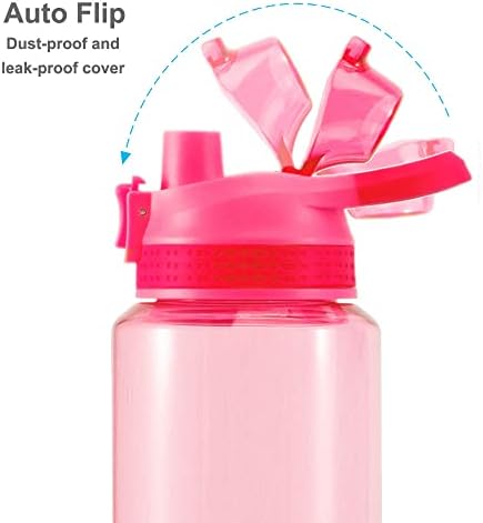 Blitter boca za vodu za žene tinejdžerke, BPA besplatni Tritan & Provik Proof One Open Flip Top & Easy Clean & Soft Wear Harge, 30oz
