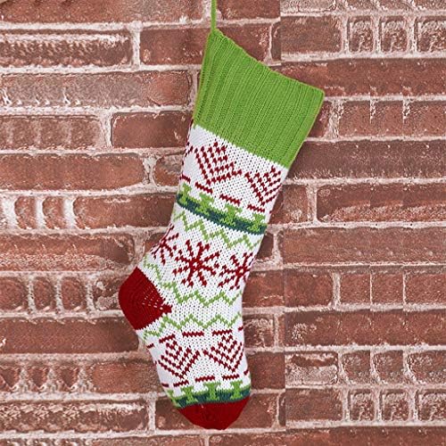 XIOS Božićni ukras Zimski praznici Opskrba čarapama čarapa Svijetli poklon božićni pleteni ukrašavanje božićnog uređenja kuće Veliko