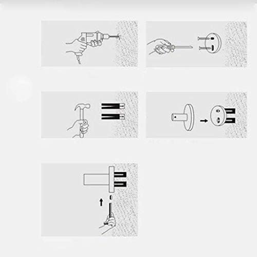 Omoons za kupanje Zidni pričvršćivanje rukohvata u zgrabi šipke tračnice za rukovanje tuš trake za ručnike za ručnike kupanje u zgrabi