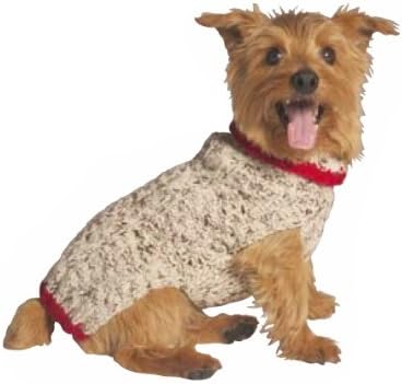 Chilly Dog OatMeane s crvenim džemperom za pse, mali