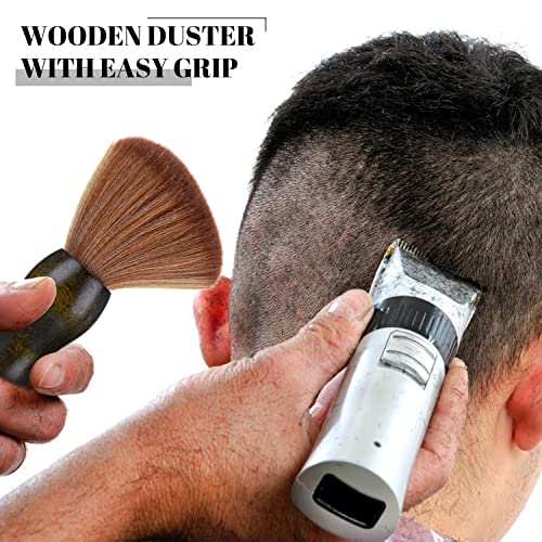 Boboxo četkica za vrat za rezanje kose, brijač od četkica za vrat za vrat prirodno drva s kukom, labave dlake setovi za čišćenje četkica