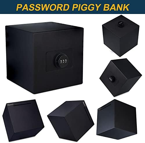 2 PCS Hicocool Piggy Bank, 4,72 inča Nepropustana piggy banka+ 5,9 inča lozinka Piggy Bank