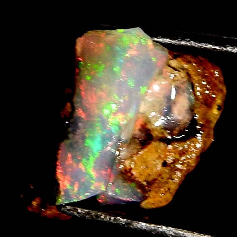 Jewelgemscraft ™ 07.50cts. Ultra vatreni sirovi opalni kamen, prirodni grubi, kristali s draguljima, etiopska opalna stijena, zalihe