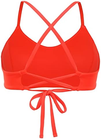 Crz joga ženski bikini vrh čipke up kupaći kostimi crisscross kupaći kostim za plivanje sportski grudnjak podstavljeno