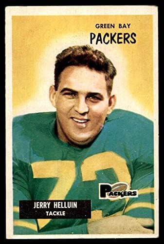 1955. Bowman 144 Jerry Helluin Green Bay Packers VG/EX Packers Tulane