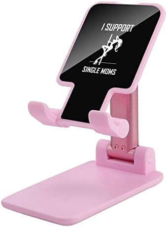 Podržavam stalak za mobitel s jednim mamama za stol sklopivi sklopivi kut visine telefona podesivog čvrstog postolja ružičastog stila