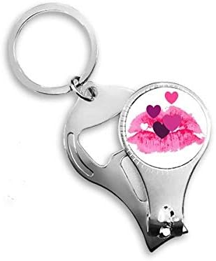 Ružičasta uska srca Valentinovo za nokte za nokat ring za otvarač za otvarač za bočicu za bočicu