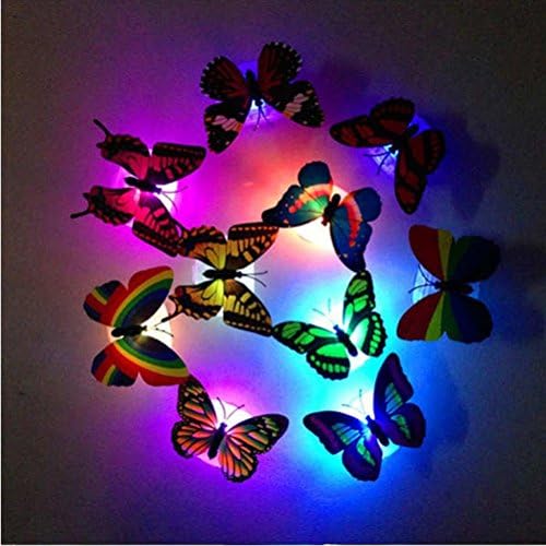 Leptir lampica 3D LED šarena svjetla lagana lagana svjetla za kućnu sobu za zid dekor zida