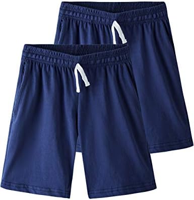 Spring & Gege Boys Soft Cotton Pleteni dres kratke hlače, 2-pack