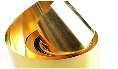 ; Izradite dizajnersku mjedenu ploču 962 tanka metalna ploča od mjedenog bakrenog lima za obradu metala, debljina: 0,5 mm duljina: