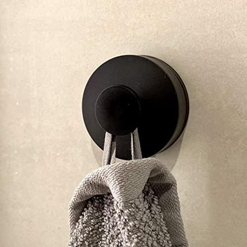 Eioflia rupa besplatna odjeća kuka usisavanje kuka crni tuš ručnici držač za kućnu sobu kupaonica 2 pcs