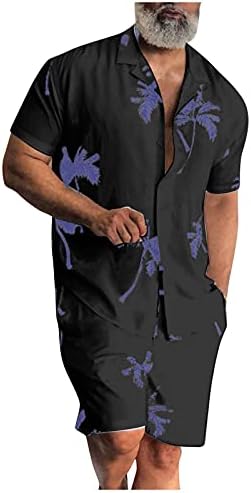 Xiloccer muške havajske košulje odijela 2021 Muška ljetna odjeća muški casual tracksuit muški 2 komad košulje na plaži Poklon