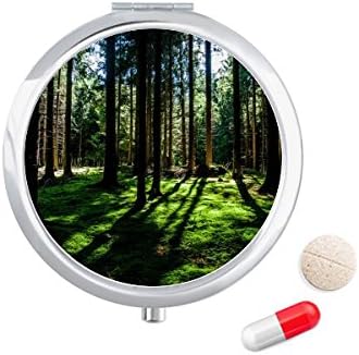 Znanost priroda krajolici šumarstvo Zelena kutija za tablete džepna kutija za pohranu lijekova spremnik za doziranje