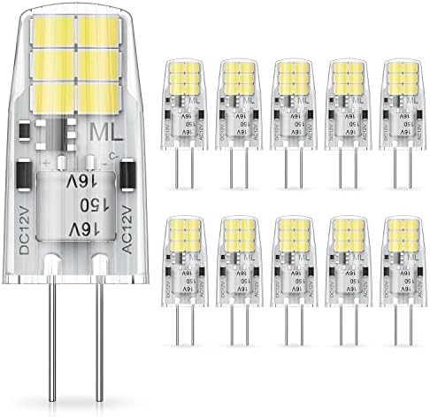 Bijela LED Svjetiljka za dnevnu svjetlost 9000nd / 12V 2 vata, zamjena halogene žarulje od 20 vata, dvopolna Osnovna Svjetiljka 94